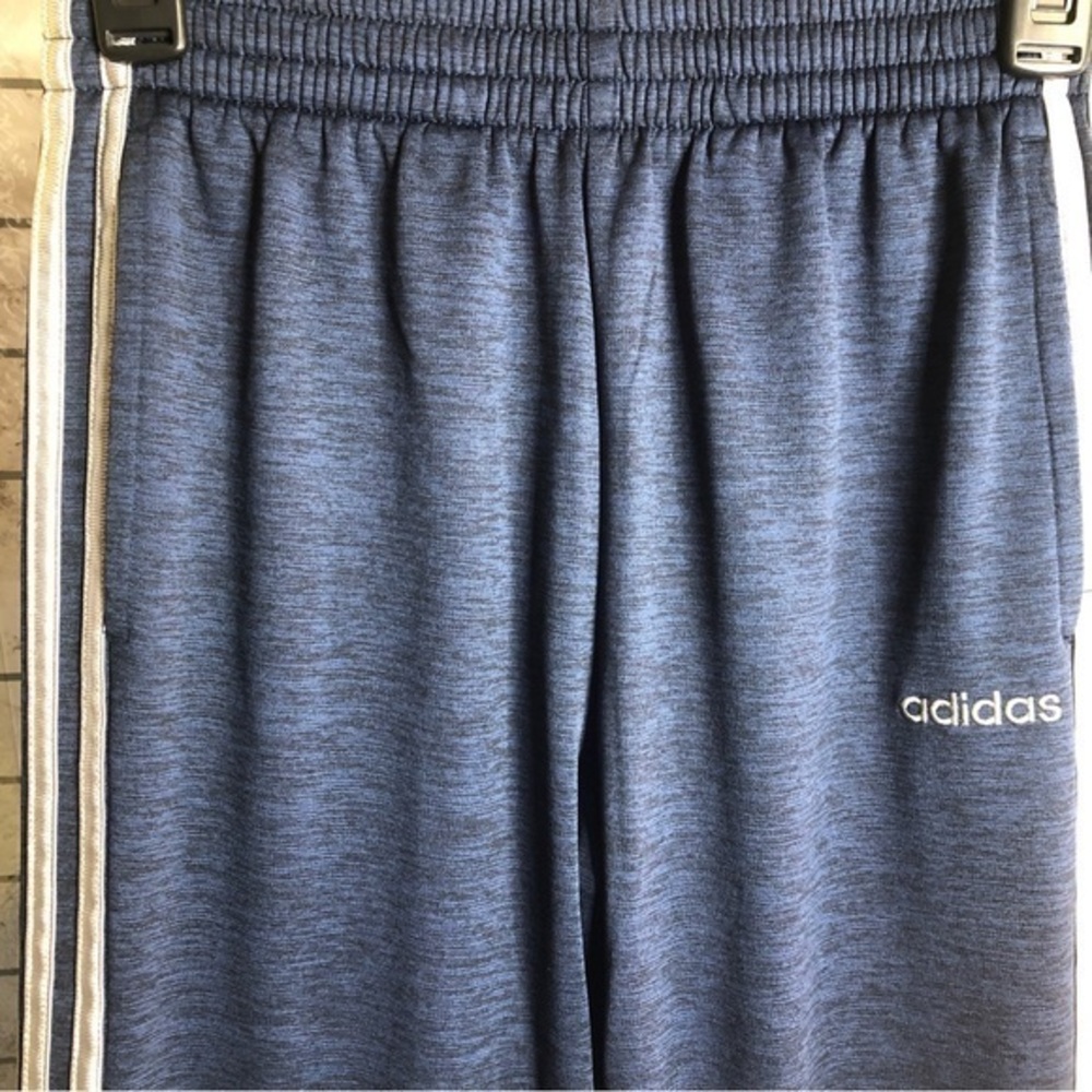 Adidas boys drawstring blue active joggers 14/16 - Picture 3 of 11